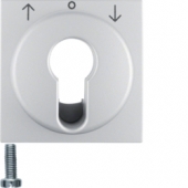 Центральная панель для жалюзийного замочного выключателя/кнопки, S.1/B.3/B.7, цвет: алюминиевый, матовый 15061404