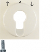 Центральная панель для жалюзийного замочного выключателя/кнопки, S.1, цвет: белый, глянцевый 15068982