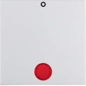 Клавиша с красной линзой и надписью «0», S.1, цвет: полярная белизна, глянцевый 16248989