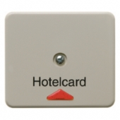 Hакладка карточного выключателя для гостиниц с оттиском и красной линзой, Modul 2, цвет: белый, глянцевый 164002