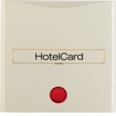 Hакладка карточного выключателя для гостиниц с оттиском и красной линзой, S.1, цвет: белый, глянцевый 16408982