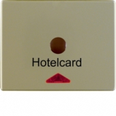 Hакладка карточного выключателя для гостиниц с оттиском и красной линзой, Arsys, цвет: светло-бронзовый, лак 16419011