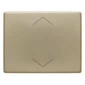 Кнопка RolloTec с функцией памяти, подключением датчика, плоский вариант, Arsys, металл, цвет: золотой 17579012