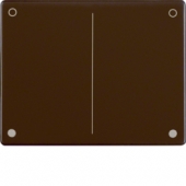 Кнопка для универсального нажимного диммера двойного включения, Arsys, цвет: коричневый, глянцевый 17650001
