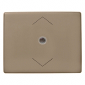Кнопка RolloTec «Комфорт», плоский вариант, Arsys, металл, цвет: светло-бронзовый 17709021