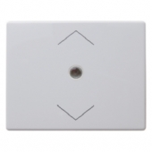 Кнопка RolloTec «Комфорт», с подключением датчика, плоская модель, Arsys, цвет: полярная белизна, глянцевый 17710079