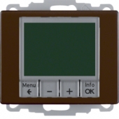 Регулятор температуры, с центральной панелью, Arsys, цвет: коричневый, глянцевый 20440001