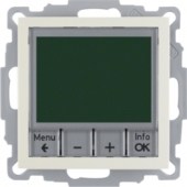 Регулятор температуры, с центральной панелью, S.1, цвет: белый, глянцевый 20448982