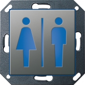 Светодиодный указатель с пиктограммой "Мужской и жеский туалет" 2791203