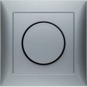 Поворотный диммер с накладкой и регулирующей кнопкой, S.1, цвет: алюминиевый 28199939