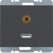 BMO USB/3.5mm AUDIO, K.1, цвет: антрацитовый 3315397006