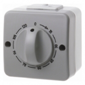 Механический таймер с регулирующей кнопкой цвет: светло-серый/серый, Aquatec IP44 422805