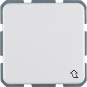 Штепсельная розетка SCHUKO с откидной крышкой, цвет: полярная белизна, глянцевый, Влагозащищенный скрытый монтаж IP44 471509
