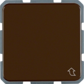 Штепсельная розетка SCHUKO с откидной крышкой, цвет: коричневый, глянцевый, Влагозащищенный скрытый монтаж IP44 471601