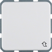 Штепсельная розетка SCHUKO с откидной крышкой, цвет: полярная белизна, глянцевый, Влагозащищенный скрытый монтаж IP44 471609