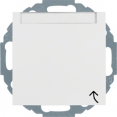Штепсельная розетка SCHUKO с откидной крышкой и полем для надписи, S.1/B.3/B.7, цвет: полярная белизна, матовый 47461909