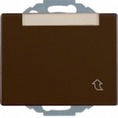 Штепсельная розетка SCHUKO с откидной крышкой и полем для надписи, Arsys, цвет: коричневый, глянцевый 47480001