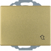 Штепсельная розетка SCHUKO с откидной крышкой, Arsys, металл, цвет: золотой 47570002