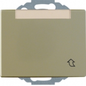 Штепсельная розетка SCHUKO с откидной крышкой и полем для надписи, Arsys, металл, цвет: светло-бронзовый 47580001