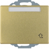 Штепсельная розетка SCHUKO с откидной крышкой и полем для надписи, Arsys, металл, цвет: золотой 47580002