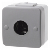 Нажимная кнопка и световой сигнал Е10, цвет: светло-серый/серый, Aquatec IP44 511215