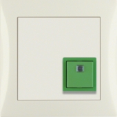 Квитирующая нажимная кнопка с рамкой, S.1, цвет: белый 52018982