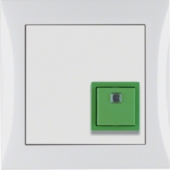 Квитирующая нажимная кнопка с рамкой, S.1, цвет: полярная белизна 52018989