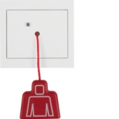 Кнопка со шнурковым приводом с рамкой, K.1, цвет: полярная белизна 52027009