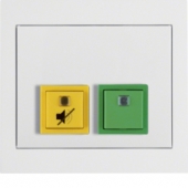 Кнопка присутствия/квитирования с рамкой, K.1, цвет: полярная белизна 52057009