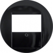 Центральная панель для розетки TDO, R.1/R.3, цвет: черный 6810332045