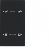 Touch Sensor «Комфорт», 2-канальный, с шинным соединителем, R.3, сконфигурирован, цвет: черный 75142155