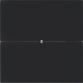 Клавишный сенсор B.IQ «Комфорт», 2-канальный, стекло, цвет: черный 75162592