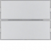 Клавишный сенсор «Комфорт», с полем для надписей, 2-канальный, K.1, цвет: алюминиевый 75162774