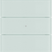 Клавишный сенсор B.IQ «Комфорт», 3-канальный, стекло, цвет: полярная белизна 75163590