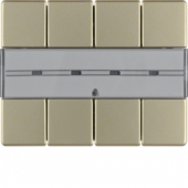 Клавишный сенсор с полем для надписей, 4-канальный, Arsys, цвет: светло-бронзовый, лак 75164044