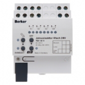 Исполнительное устройство управления жалюзи 6 А 24 В =, 4-канальное, REG цвет: светло-серый instabus KNX/EIB 75314011