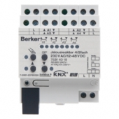 Исполнительное устройство управления жалюзи, 4-канальное, 230 В АС / 2-канальное 12-48 В DC цвет: светло-серый instabus KNX/EIB 75314018