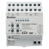 Исполнительное устройство универсальное комнатный актуатор 4/2 канальное 16А, REG цвет: светло-серый instabus KNX/EIB 75314019
