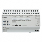 Исполнительное устройство жалюзи 8-канальное 230 В AC / 4-канальное 12-48 В DC статус REG цвет: светло-серый instabus KNX/EIB 75318008