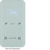Touch Sensor, 2-канальный с регулятором температуры помещения, R.1, сконфигурирован, цвет: полярная белизна 75642160