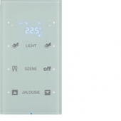 Touch Sensor, 3-канальный с регулятором температуры помещения, R.3, сконфигурирован, цвет: полярная белизна 75643150