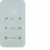 Touch Sensor, 3-канальный с регулятором температуры помещения, R.1, сконфигурирован, цвет: полярная белизна 75643160