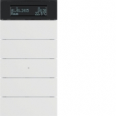 Клавишный сенсор B.IQ с регулятором температуры помещения, 5-канальный, цвет: полярная белизна 75665599