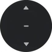 Berker.Net - Кнопка для вставки жалюзи, R.1/R.3, цвет: черный 85241131