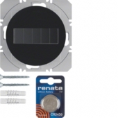 Berker.Net - Настенный передатчик, KNX-Радио, 1-канальный, плоский, солнечная батарея quicklink, R.1/R.3, цвет: черный 85655131