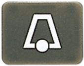 Символ для кнопки "звонок", антрацит 33ANK