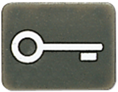 Символ для кнопки "ключ", антрацит 33ANT