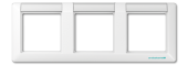 Рамка 3-кратная с полем для надписи, белая ABAS5830NAWW