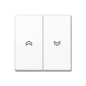 Клавиши для выключателя управления жалюзи, белые ABAS591-5PWW