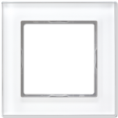Рамка 1-кратная, стекло, белая  AC581GLWW